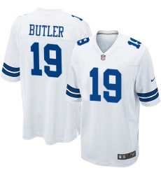 Men's Nike Dallas Cowboys #19 Brice Butler Game White NFL Jersey