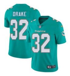 Youth Nike Miami Dolphins #32 Kenyan Drake Aqua Green Team Color Vapor Untouchable Limited Player NFL Jersey