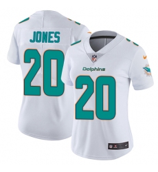 Women's Nike Miami Dolphins #20 Reshad Jones Elite White NFL Jersey