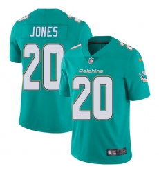 Youth Nike Miami Dolphins #20 Reshad Jones Aqua Green Team Color Vapor Untouchable Limited Player NFL Jersey