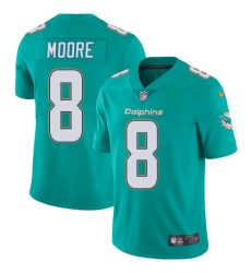 Youth Nike Miami Dolphins #8 Matt Moore Elite Aqua Green Team Color NFL Jersey