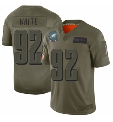 Men's Philadelphia Eagles #92 Reggie White Limited Camo 2019 Salute to Service Football Jersey