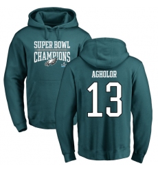 Nike Philadelphia Eagles #13 Nelson Agholor Green Super Bowl LII Champions Pullover Hoodie