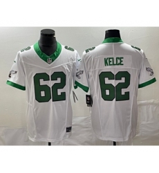 Men's Nike Philadelphia Eagles #62 Jason Kelce White 2023 F.U.S.E. Vapor Untouchable Stitched Football Jersey