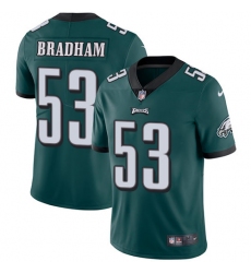 Youth Nike Philadelphia Eagles #53 Nigel Bradham Midnight Green Team Color Vapor Untouchable Limited Player NFL Jersey