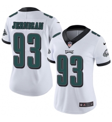 Women's Nike Philadelphia Eagles #93 Timmy Jernigan White Vapor Untouchable Limited Player NFL Jersey