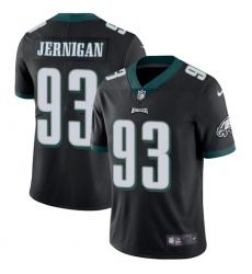 Youth Nike Philadelphia Eagles #93 Timmy Jernigan Black Alternate Vapor Untouchable Limited Player NFL Jersey