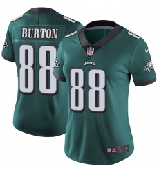 Women's Nike Philadelphia Eagles #88 Trey Burton Midnight Green Team Color Vapor Untouchable Limited Player NFL Jersey