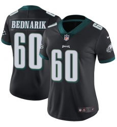 Women's Nike Philadelphia Eagles #60 Chuck Bednarik Black Alternate Vapor Untouchable Limited Player NFL Jersey