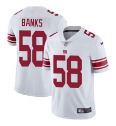 Youth Nike New York Giants #58 Carl Banks White Vapor Untouchable Limited Player NFL Jersey