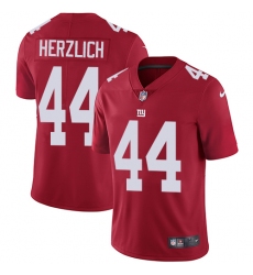Youth Nike New York Giants #44 Mark Herzlich Elite Red Alternate NFL Jersey