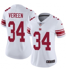 Women's Nike New York Giants #34 Shane Vereen White Vapor Untouchable Limited Player NFL Jersey