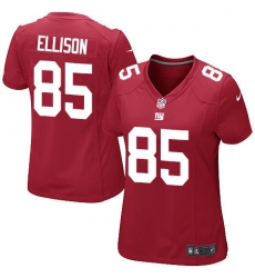 Women's Nike New York Giants #85 Rhett Ellison Game Red Alternate NFL Jersey