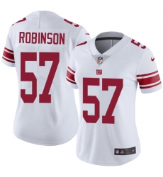 Women's Nike New York Giants #57 Keenan Robinson Elite White NFL Jersey