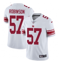 Youth Nike New York Giants #57 Keenan Robinson Elite White NFL Jersey