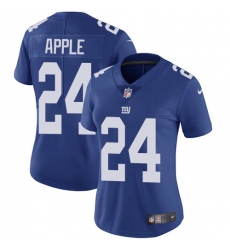 Women's Nike New York Giants #24 Eli Apple Royal Blue Team Color Vapor Untouchable Limited Player NFL Jersey