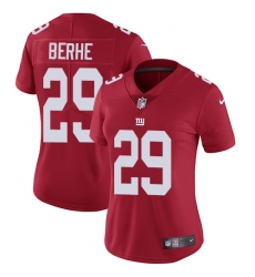 Women's Nike New York Giants #29 Nat Berhe Elite Red Alternate NFL Jersey
