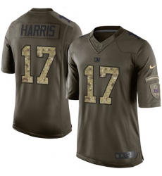 Men's Nike New York Giants #17 Dwayne Harris Elite Green Salute to Service NFL Jersey