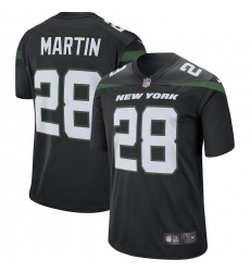 Men's New York Jets #28 Curtis Martin Nike Retired Player Game Jersey - Black