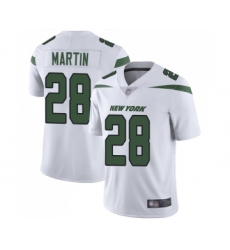 Men's New York Jets #28 Curtis Martin White Vapor Untouchable Limited Player Football Jersey