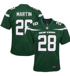 Youth New York Jets #28 Curtis Martin Nike  Retired Player Game Jersey - Green