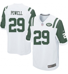 Men's Nike New York Jets #29 Bilal Powell Game White NFL Jersey