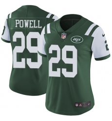 Women's Nike New York Jets #29 Bilal Powell Elite Green Team Color NFL Jersey