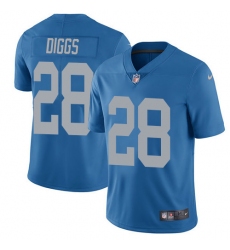 Men's Nike Detroit Lions #28 Quandre Diggs Elite Blue Alternate NFL Jersey