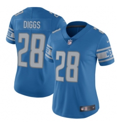 Women's Nike Detroit Lions #28 Quandre Diggs Limited Light Blue Team Color Vapor Untouchable NFL Jersey