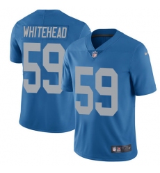 Men's Nike Detroit Lions #59 Tahir Whitehead Elite Blue Alternate NFL Jersey