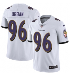Youth Nike Baltimore Ravens #96 Brent Urban White Vapor Untouchable Limited Player NFL Jersey