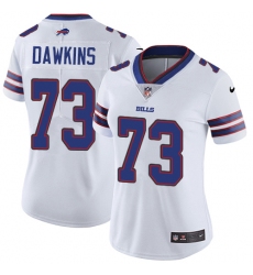 Women's Nike Buffalo Bills #73 Dion Dawkins White Vapor Untouchable Limited Player NFL Jersey