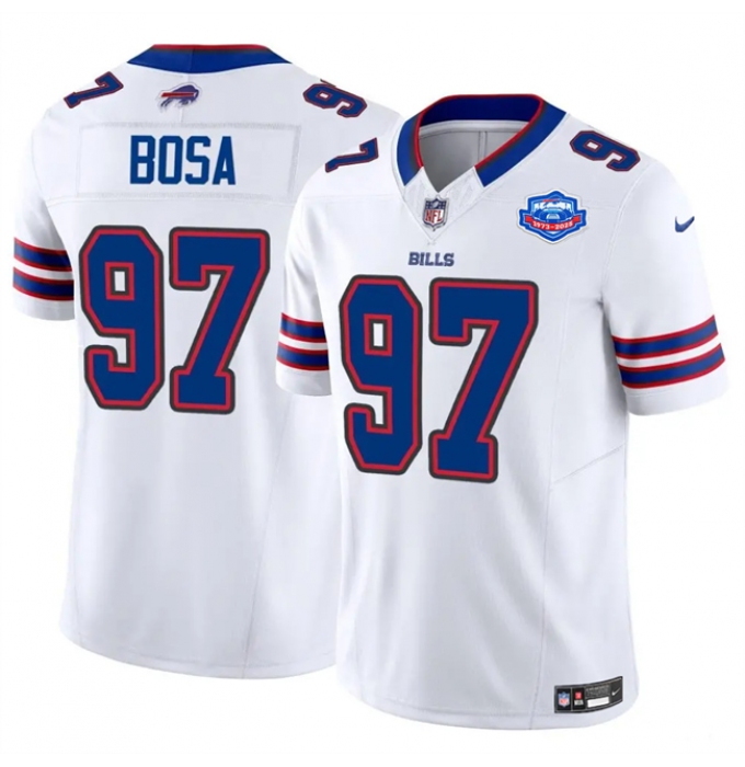 Men's Buffalo Bills #97 Joey Bosa White 2025 F.U.S.E. With Farewell Vapor Untouchable Limited Football Stitched Jersey