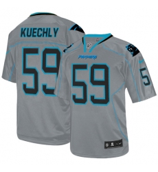 Men's Nike Carolina Panthers #59 Luke Kuechly Elite Lights Out Grey NFL Jersey