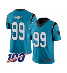 Men's Carolina Panthers #99 Kawann Short Limited Blue Rush Vapor Untouchable 100th Season Football Jersey