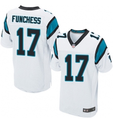 Men's Nike Carolina Panthers #17 Devin Funchess Elite White NFL Jersey