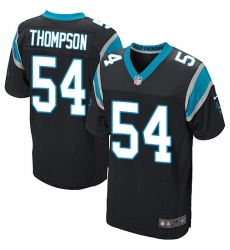 Men's Nike Carolina Panthers #54 Shaq Thompson Elite Black Team Color NFL Jersey