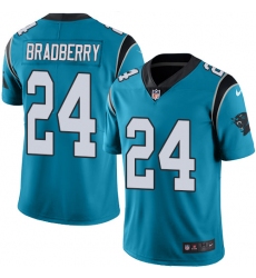 Men's Nike Carolina Panthers #24 James Bradberry Blue Alternate Vapor Untouchable Limited Player NFL Jersey