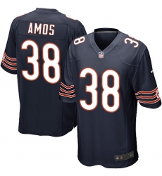 Men's Nike Chicago Bears #38 Adrian Amos Game Navy Blue Team Color NFL Jersey