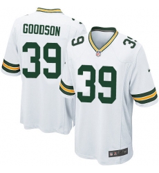 Men's Nike Green Bay Packers #39 Demetri Goodson Game White NFL Jersey