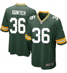 Men's Nike Green Bay Packers #36 LaDarius Gunter Game Green Team Color NFL Jersey