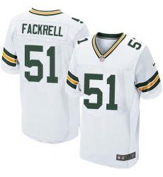 Men's Nike Green Bay Packers #51 Kyler Fackrell Elite White NFL Jersey