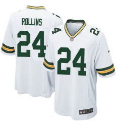 Men's Nike Green Bay Packers #24 Quinten Rollins Game White NFL Jersey