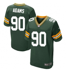 Men's Nike Green Bay Packers #90 Montravius Adams Elite Green Team Color NFL Jersey