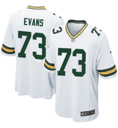 Men's Nike Green Bay Packers #73 Jahri Evans Game White NFL Jersey
