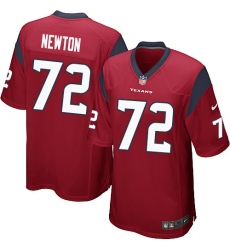 Men's Nike Houston Texans #72 Derek Newton Game Red Alternate NFL Jersey