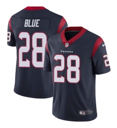 Youth Nike Houston Texans #28 Alfred Blue Limited Navy Blue Team Color Vapor Untouchable NFL Jersey
