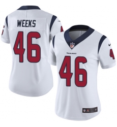 Women's Nike Houston Texans #46 Jon Weeks Limited White Vapor Untouchable NFL Jersey