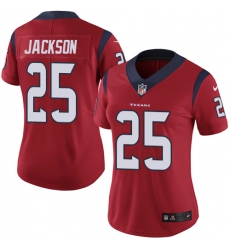 Women's Nike Houston Texans #25 Kareem Jackson Elite Red Alternate NFL Jersey