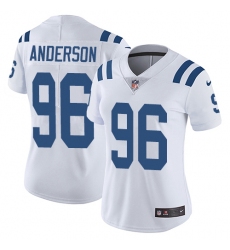 Women's Nike Indianapolis Colts #96 Henry Anderson White Vapor Untouchable Limited Player NFL Jersey